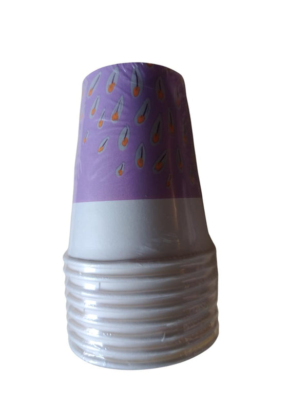 Papirnati kozarci - vijolični, 8 kom