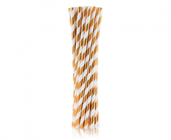 Papirnate slamice - Rose gold, 24kos