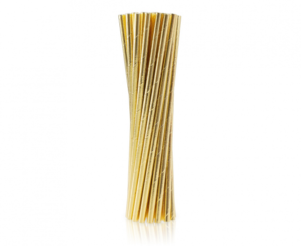 Papirnate slamice - Plain Gold