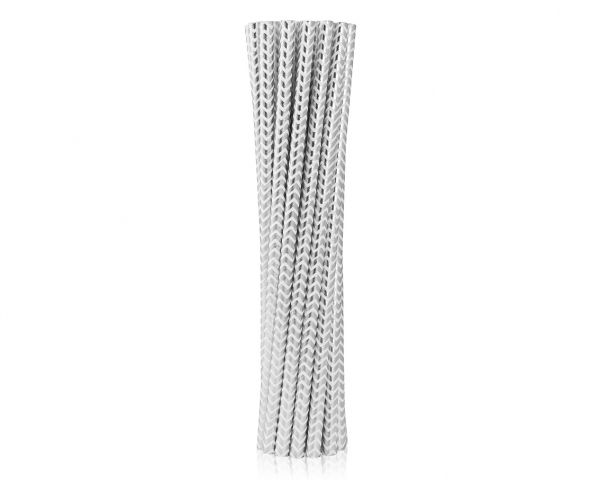 Papirnate slamice - Silver chevron