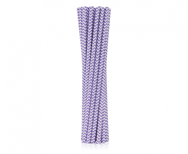 Papirnate slamice - Lilac chevron