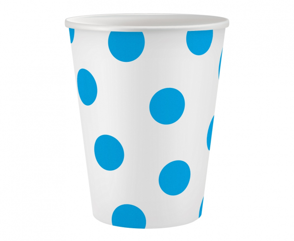 Papirnati kozarci - Pikice, modre pike