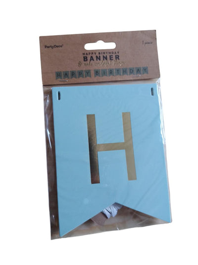 Viseči napis -Vse najboljše modra, 175cm