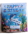 Viseči napis - Happy Birthday, morski svet