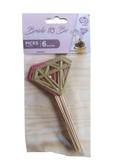 Zobotrebci za sladice - diamant zlat in roza