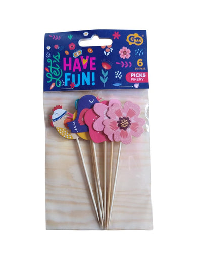 Zobotrebci - za sladice , Barviti, 6 kom