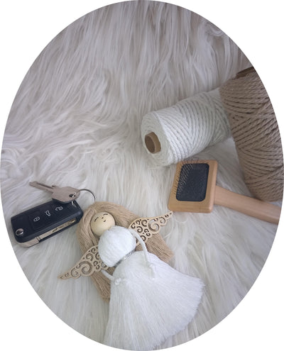 Obesek - Angel za srečo, ročno delo - Mojbalon