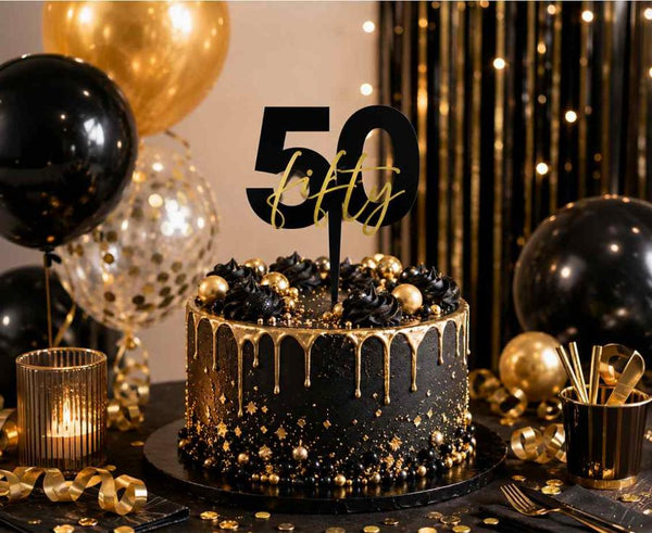 Topper za torto - za 50 rojstni dan - Mojbalon