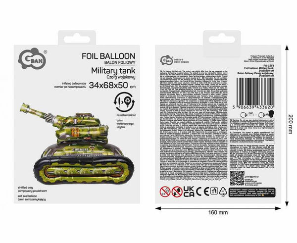 Balon folija - Tank - Mojbalon