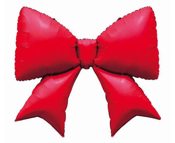 Folijski balon mašna – rdeča, 77 cm