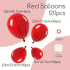 Lok iz balonov - rdeča