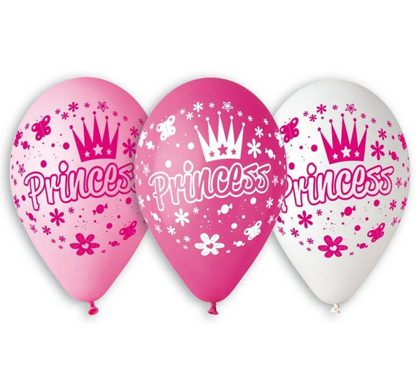 Baloni iz lateksa Princess, 30cm, 5 balonov - Mojbalon