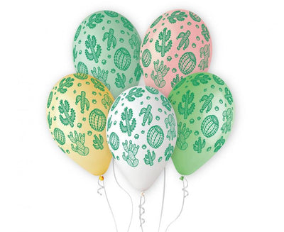 Baloni iz lateksa Kaktus, 30cm, 5 balonov