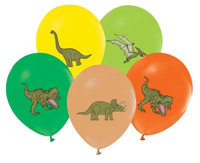 Baloni iz lateksa - Dino, 30cm, 5 kom