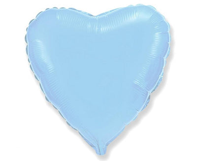 Balon folija - Heart, svetlo modra barva, 23 cm