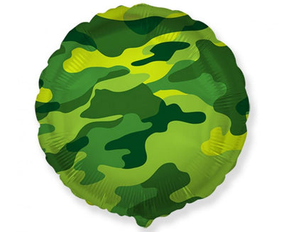 Balon folija - Okrogel balon vojaški vzorcev, 48 cm - Mojbalon