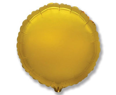 Balon okrogle oblike, zlata barva, 23cm