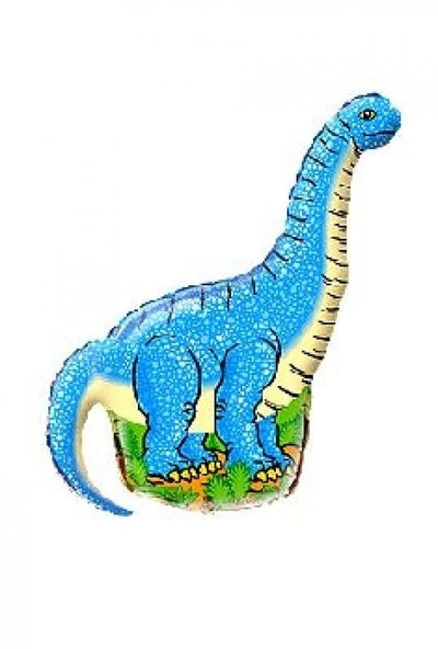 Balon folija dinozaver -Diplodocus, modra barva, 35cm