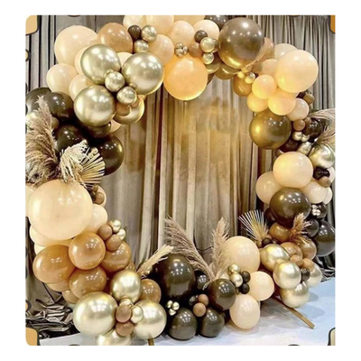 Girlanda iz balonov -Brown & Gold