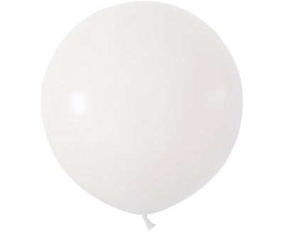 Jumbo balon, bela barva, 1 kom