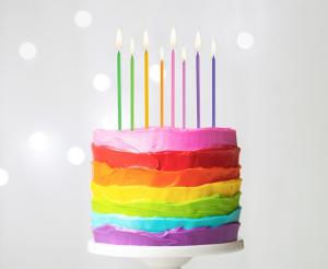 Svečke za torto - nežno roza, 8 kom