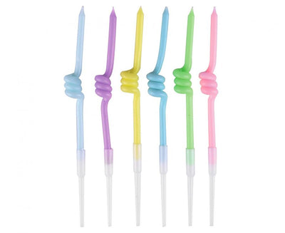 Svečke za torto - neon, 12 cm - Mojbalon