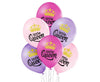 Balon iz lateksa - Little Queen, roza barva, 30 cm, 6 kom