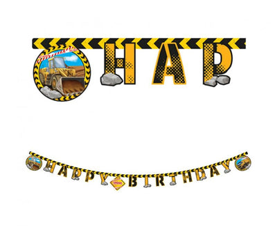 Viseči napis - vse najboljše, bager