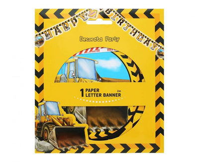 Viseči napis - vse najboljše, bager