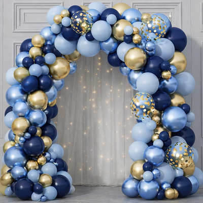 Girlanda iz balonov - Navy Blue barva, 106 balonov - Mojbalon