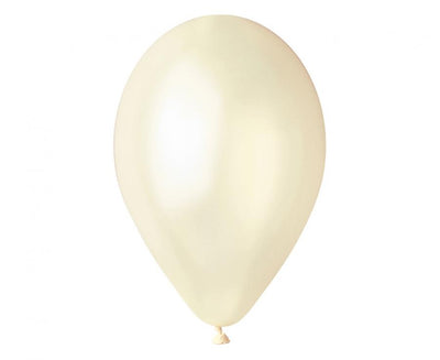 Baloni iz lateksa - Ivory metalik barva, 30 cm