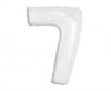 Balon za rojstni dan številka 7, bela barva, 92cm