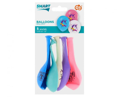 Baloni iz lateksa, samorogi, 30cm, 6 balonov