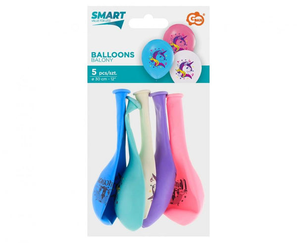 Baloni iz lateksa, samorogi, 30cm, 6 balonov