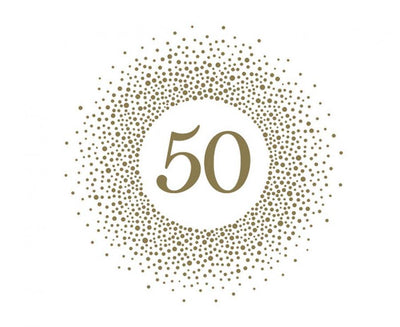 Papirnate serviete - Happy 50 Birthday - Mojbalon