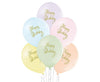 Balon iz lateksa - Happy Birthday, 6kom, roza barva