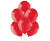 Baloni iz lateksa, kristalno rdeči, 25 kom