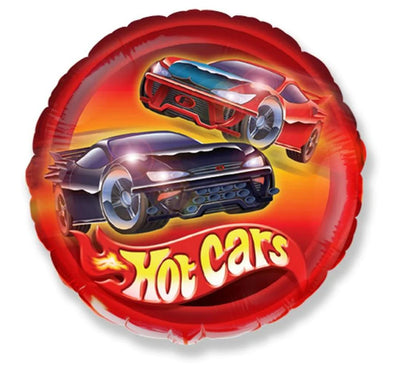 Okrogli Folija Balon - Hot Cars - Mojbalon