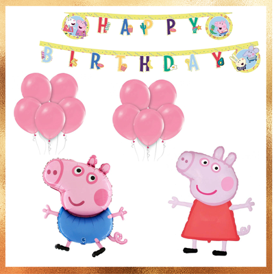 Rojstnodnevni set - Premium komplet Pujsa Pepa - Mojbalon