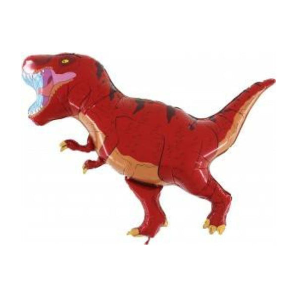 Balon folija - Dinozaver, rdeča barva, 90 cm - Mojbalon