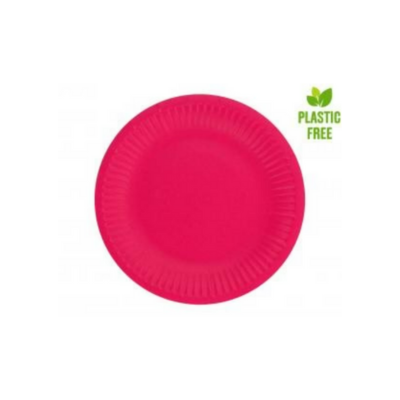 Papirnati krožniki – rdeči, 6 kos