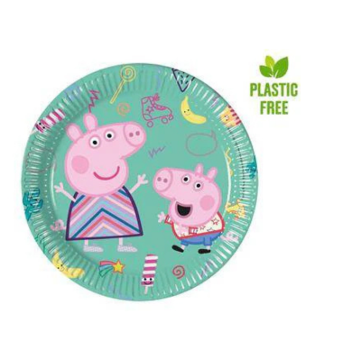 Papirnati krožniki – Pujsa Pepa, 8 kos