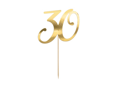 Topper Za Torto - 30, Gold