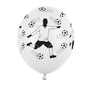 Baloni iz lateksa- nogometaš in žoga, 30cm, 6 balonov