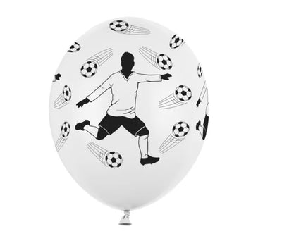 Baloni iz lateksa- nogometaš in žoga, 30cm, 6 balonov