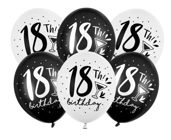 Baloni iz lateksa- 18. rojstni dan Happy Birthday, 30cm