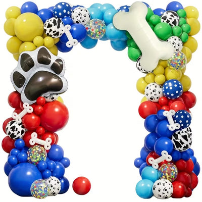 Lok iz balonov - Baloni v obliki pasje kosti,127 kosov - Mojbalon