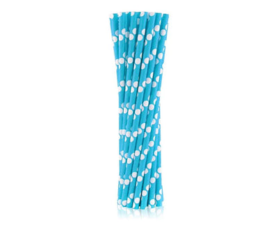 Papirnate Slamice - Blue, Dots
