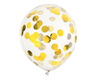 Baloni iz lateksa s konfeti, zlata barva, 10 kos - Mojbalon