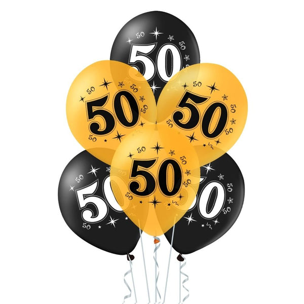 Baloni iz lateksa za 50. rojstni dan, 30cm, 10 balonov